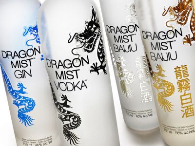 Dragon Mist Distillery bottle designs