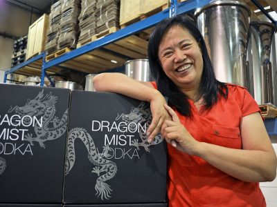 Sherry Jiang, master distiller at Dragon Mist Distillery