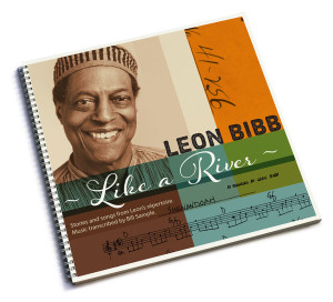 cover design for Leon Bibb's songbook titled "Like a River"