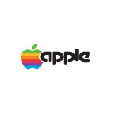 apple logo circa 1980