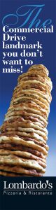 leaning tower of focaccia created for Lombardo's Pizzeria & Ristorante by Far & Wide