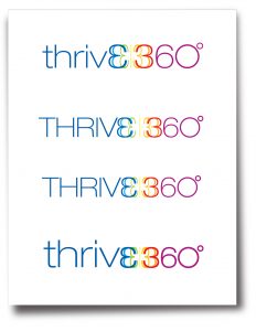 thrive 360 logo development