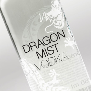 Dragon Mist Vodka bottle design