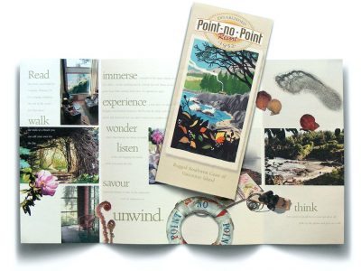 Point No Point resort marketing brochure focuses on experiences rather than amenities