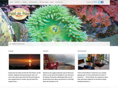 Point No Point Resort home page