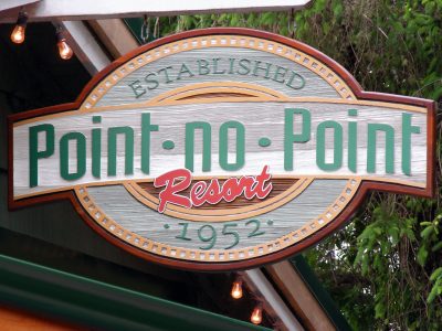 sand blasted cedar signage for point no point resort