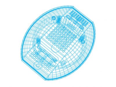3D model for injection molded propane detector housing