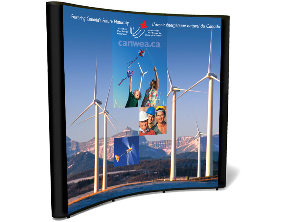 Booth graphics for Canadian Wind Energy Association