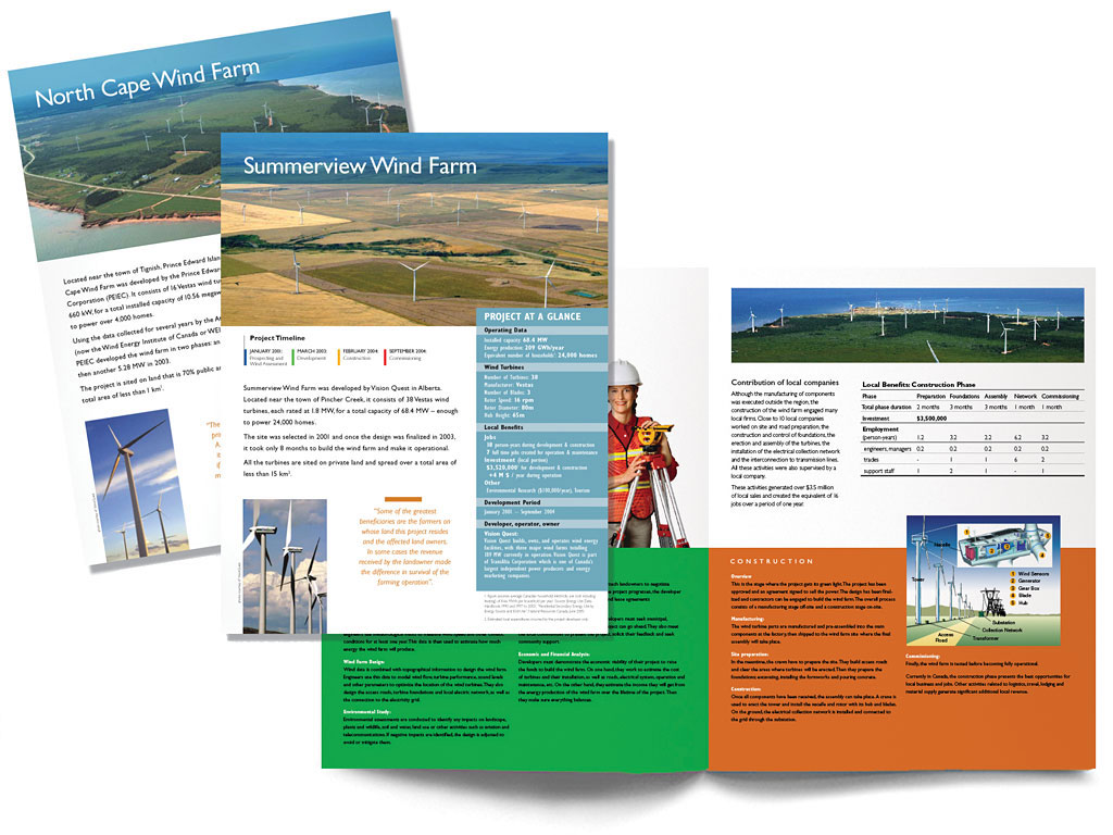 Case studies for Canadian Wind Energy Association