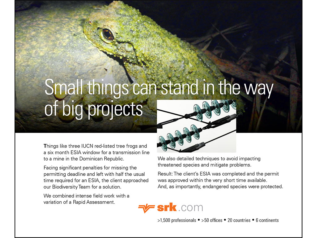 SRK's advertising describes how ESIA saved wildlife and obtained project approvals