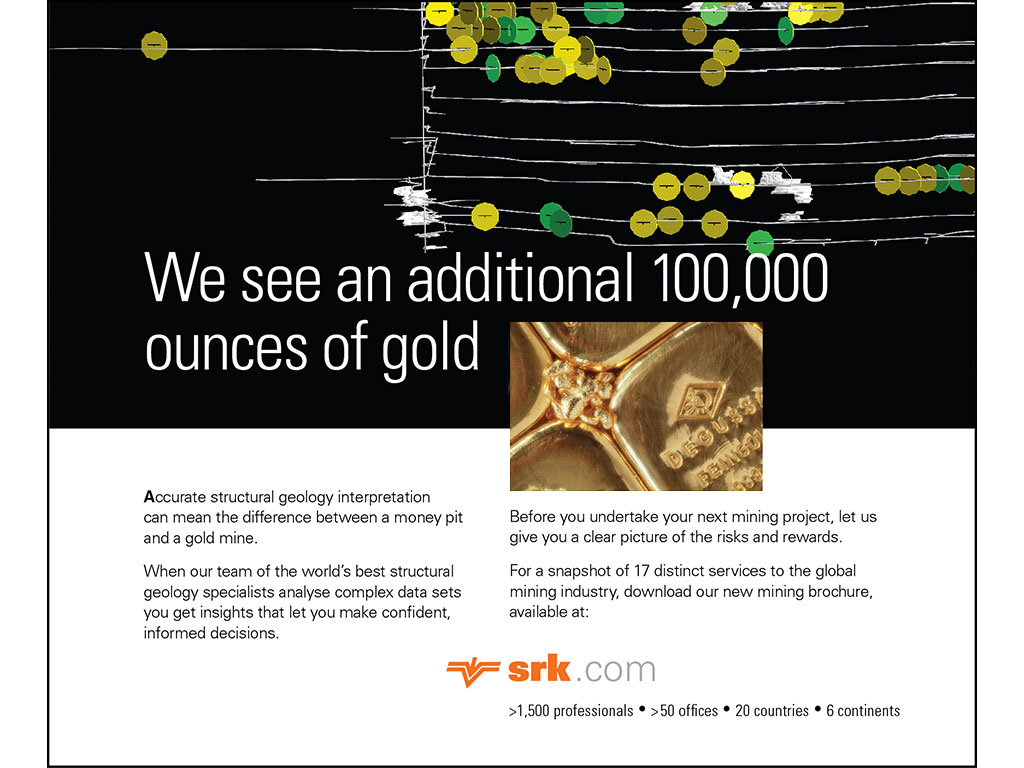 SRK's advertising focus on geology model interpretation