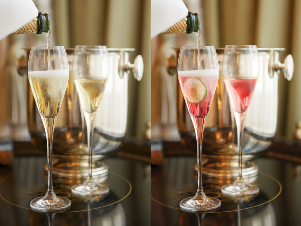 Stock photo retouch for Dragon Mist Cocktail Recipes booklet