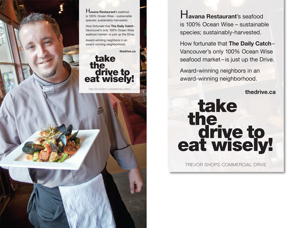 Trevor in Commercial Drive ad for Havana Restaurant