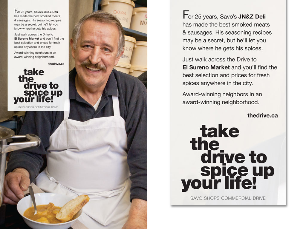 Save in Commercial Drive ad for JNZ Deli