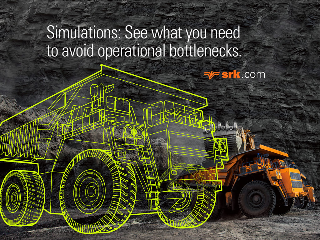 ad for SRK Consulting simulation services designed by Far & Wide Marketing