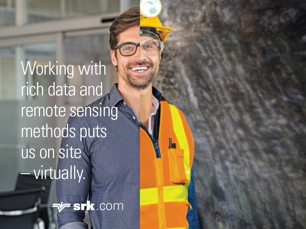 SRK consultants can be on-site virtually during covid-19 travel shut-down.